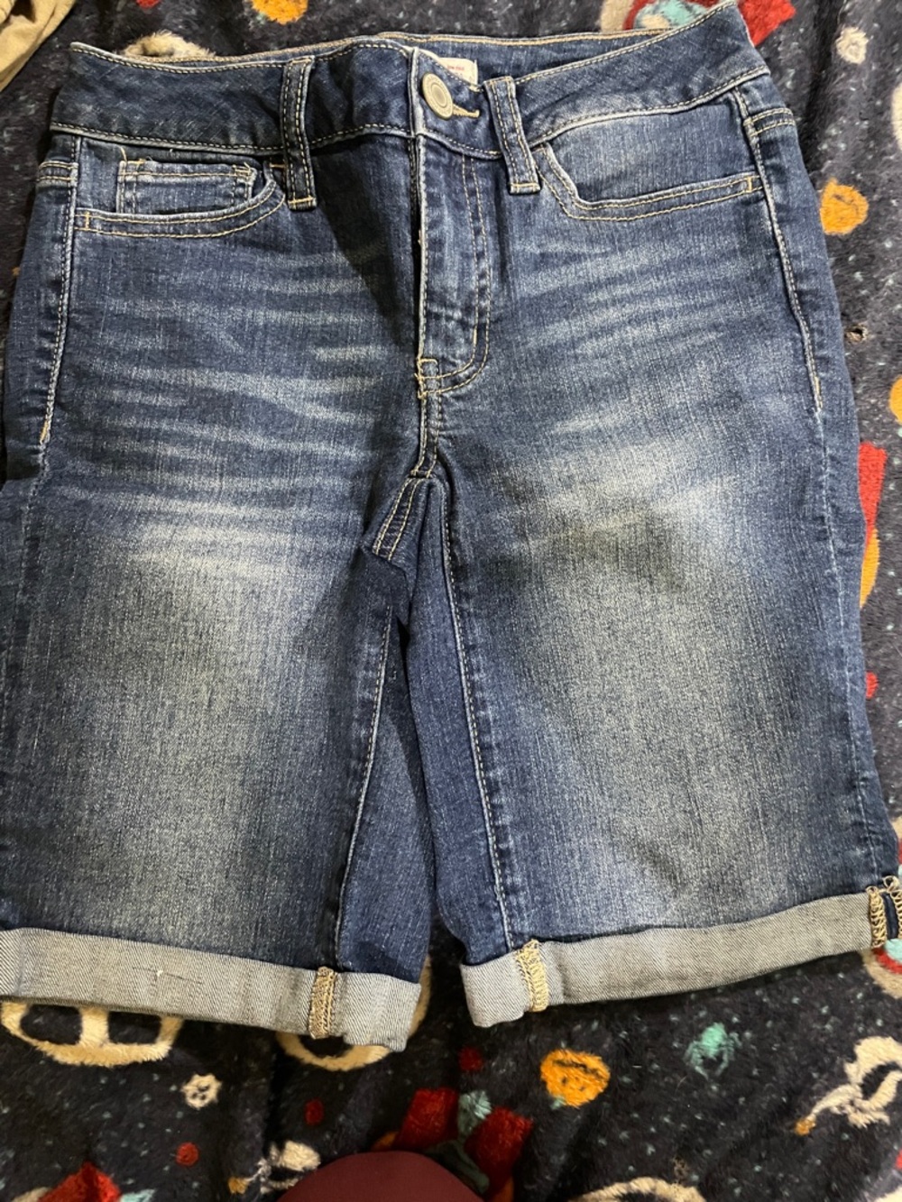 SO Women's Dark Blue Denim Bermuda Shorts
